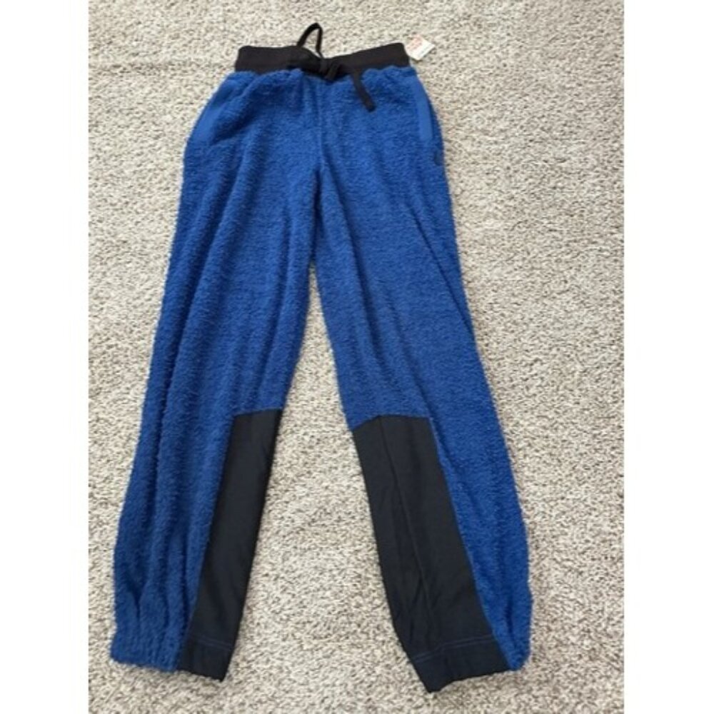 Free People Movement Womens Preppy Blue Joggers Logo Elastic Wasit Size XS